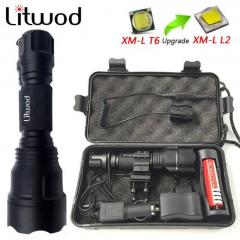 LFL-5  T6 CREE LED Torch Aluminum alloy Zoomable Tactical Defense Flashlight up to 3800 lumens