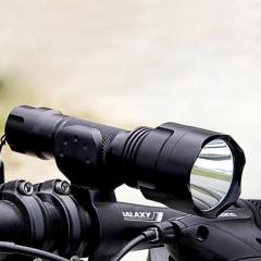 Flashlight with rechargeable battery warterproof design led hunting lanterna lamp