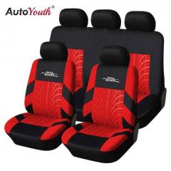 Autoyouth fashion tire track detail style universal car seat covers fits most brand vehicle seat cover car seat protector 4color