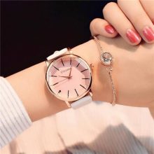 Polygonal dial design women luxury fashion dress quartz watch ulzzang popular brand white ladies leather wristwatch