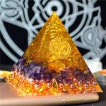 Aura Crystal Orgone Energy Converter Orgonite Pyramid Soothe The Soul Stone That Change The Magnetic Field Of Life Resin Jewelry