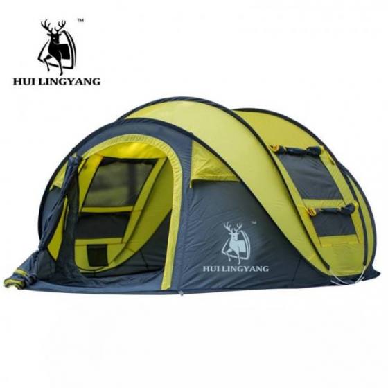 Automatic throwing pop up waterproof camping hiking tent