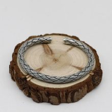 Handmade 925 Sterling Silver Retro Thai Solid Punk Open Fashion Men Women Cuff Bangle