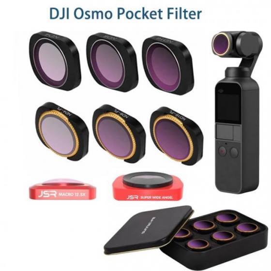 For dji osmo pocket filter nd cpl filters kit osmo pocket accessories polar nd4 8 16 32 uv osmo pocket filters