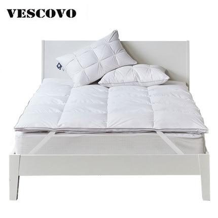 Hotel 100 goose down mattress protecter down on top feather bed mattress topper duck down feather mattress pad
