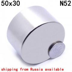 N52  50x30mm neodymium magnet iman strong powerful round magnets rare earth imanes strongest magnetic slow down water gas meter
