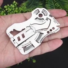 Creative Wolf Head Fly-Off multi-function combination tool 440 stainless steel wallet card knife EDC portable