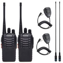 Lot of 2x Baofeng BF-888S Walkie Talkie 5W Two-way Radio Handheld Portable UHF 400-470MHz 16CH
