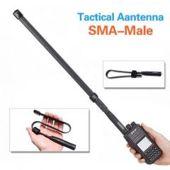 SMA-Male Dual Band VHF UHF 144 / 430Mhz foldable CS Tactical Antenna bakeng sa Two way Radio