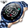 LIGE Smart Watch Men Heart Rate...
