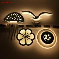 New creative acrylic indoor wall lamps modern living room led wall sconce lights bedroom bedside lamp stair lampara de pared bra