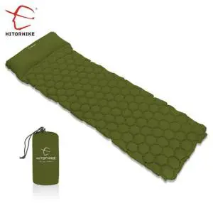 Inflatable Sleeping Air Mattress With Pillow