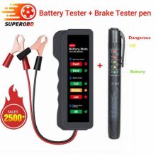Battery Tester and Engine Oil Quality Check Pen Universal Brake Fluid Car