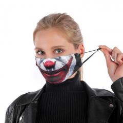 Cheerful Adult Face Mouth Mask...