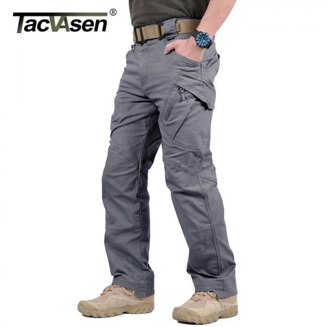 Men's Army Casual Military Combat Tooling Trousers Straight Multi-pocket  Pants