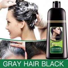 Organic Natural Fast Black Hair Dye Shampoo For Covering Gray & White Hair