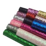 Faux Leather Sheets Chunky Glitter...
