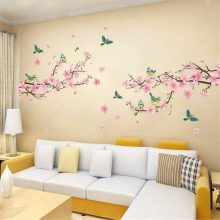 1 pc Sakura Wall Stickers Removable Wallpaper...