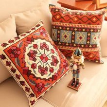 Geometric Embroidered Cushion Cover  Embroidered  Throw Pillows For Sofa