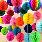 10PCS 4”(10cm) Tissue Paper Lantern  For Home Garden Wedding ,Kids Birthday Party,Baby Shower Decorations