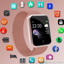 Fashion stainless steel smart watc