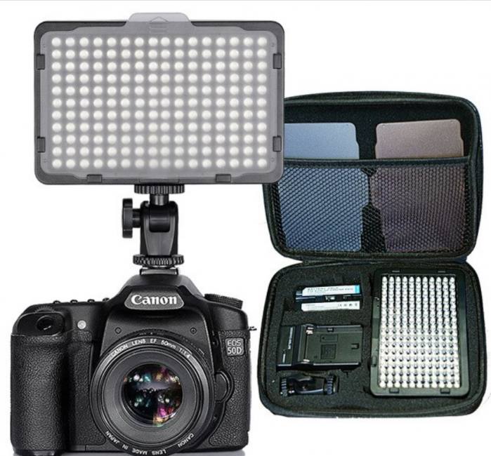 176 LED Light Panel bakeng sa DSLR Camera Camcorder