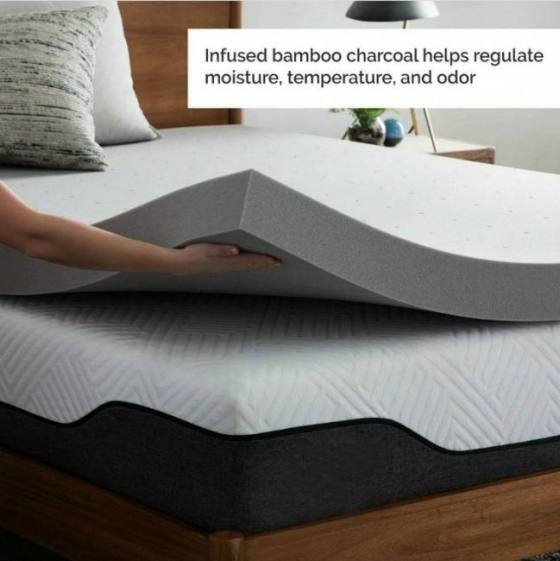 4 inch bamboo/gel mattress topper