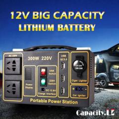 Portable Power Station Lithium Battery, 110V / 300W