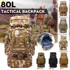 80L Military Tactical backpack Waterproof Sports Camping  Bags