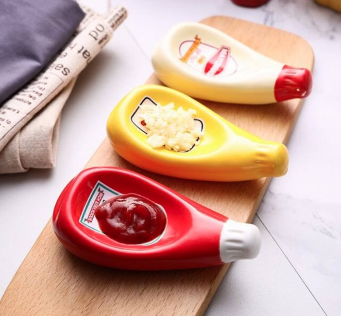 Kreative keramyske skûtel ketchup ...