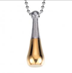 1 PCS Stainless Steel Memorial Necklace Jewelry Perfume Bottle Pendant Necklace Cremation Ashes Urn