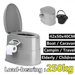 Portable toilet seat elderly pregnant home outdoor travel camping caravan movable toilet load 250kg adult children 42x50x40cm