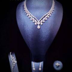 Outstanding cliomora jewelry set cz cubic zirconia zks60