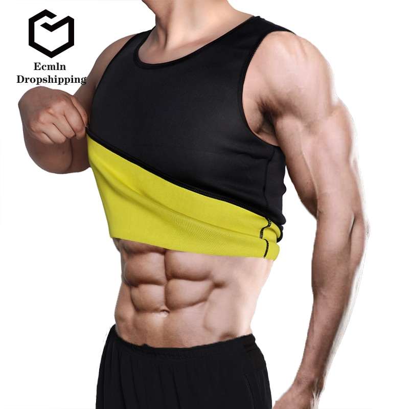 Unisex Neoprene Slimming Vest Body Shaper Abdomen Fat Burning S-4XL