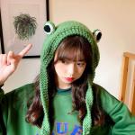 Feshene Girls Frog Knitted Hat Beanies Mariha a 2022