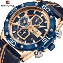 NAVIFORCE Sport Watches for Men Luxury Brand Blue Military Wristwatch NF8018