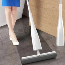 Eyliden Free Hand Washing Flat Mop with PVA Sponge Mop Heads...
